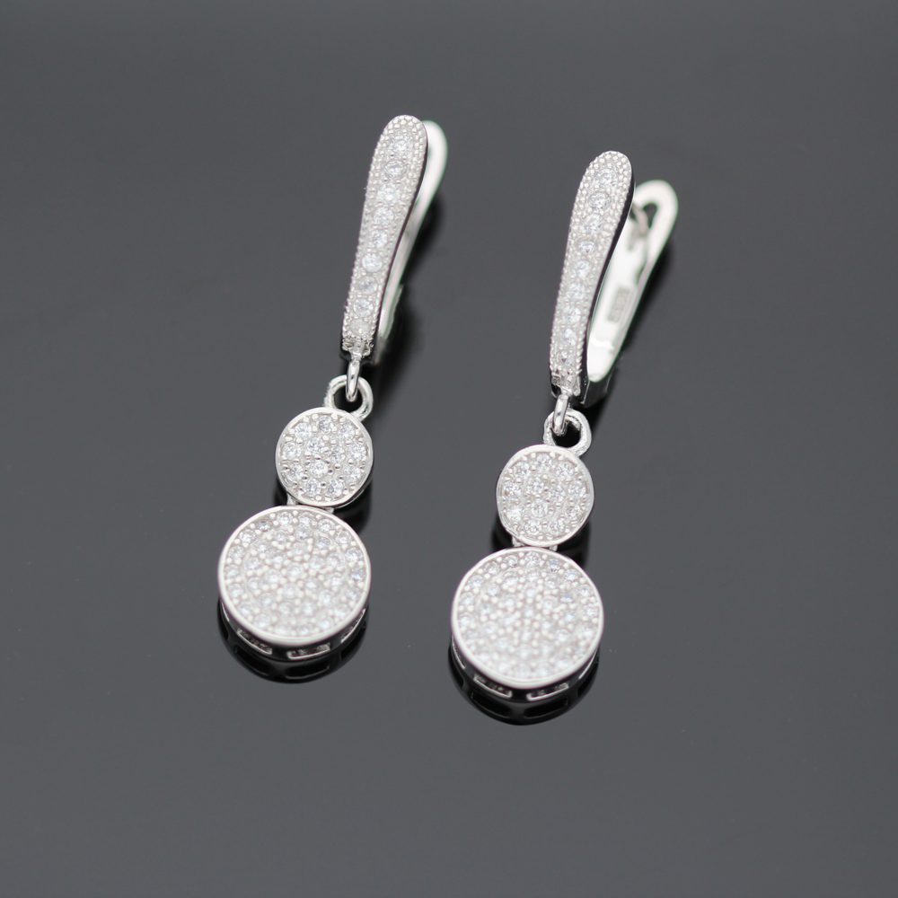 KOLCZYKI SREBRNE Z CYRKONIAMI KOLCZYKI SREBRNE Z CYRKONIAMI