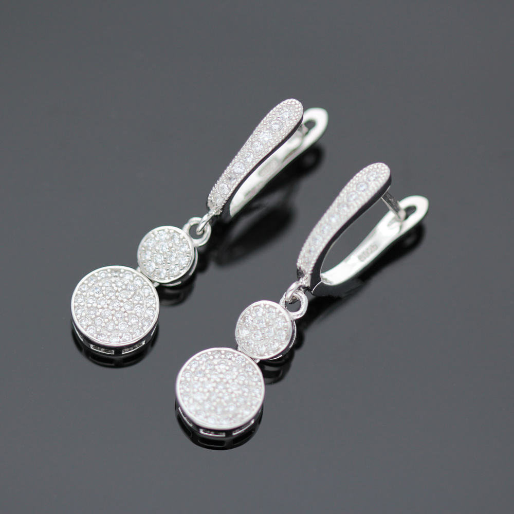 KOLCZYKI SREBRNE Z CYRKONIAMI KOLCZYKI SREBRNE Z CYRKONIAMI